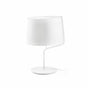 Lámpara de mesa Faro Berni E27 blanco Ø31cm 29332