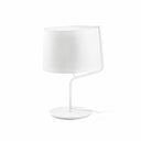 Lámpara de mesa Faro Berni E27 blanco Ø31cm 29332