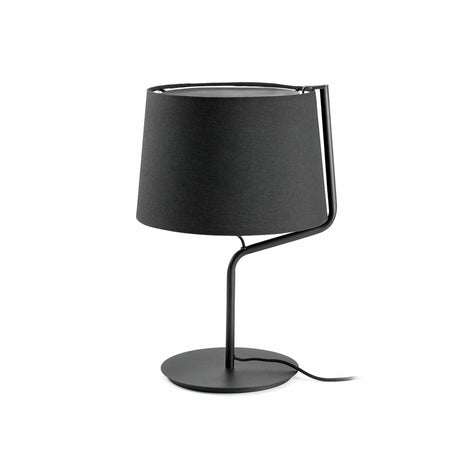 Lámpara de mesa Faro Berni E27 Ø31cm negro — ref. 29333 (1)