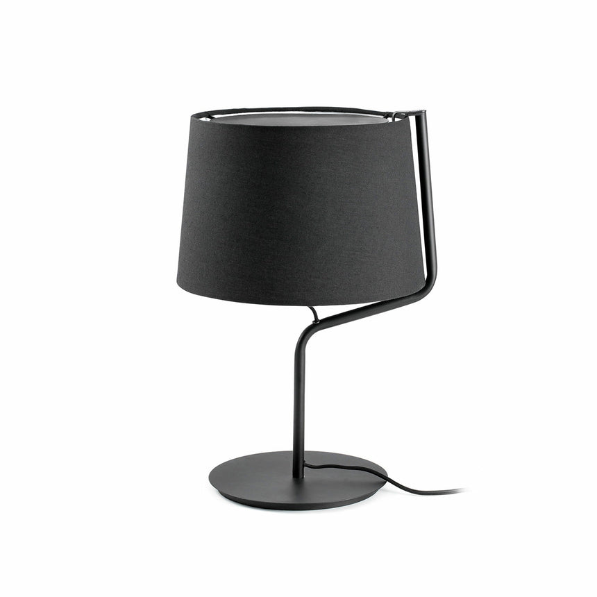 Lámpara de mesa Faro Berni E27 Ø31cm negro — ref. 29333 (1)