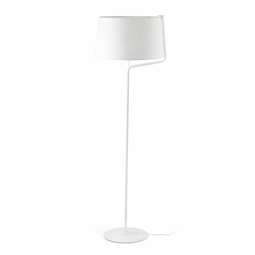 Lámpara de pie salón Faro Berni E27 Ø48cm blanco — ref. 29335 (1)