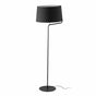 Lámpara de pie salón Faro Berni E27 negro Ø48cm 29336