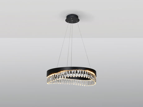 Lámpara de techo colgante Schuller Selene negro 3000K Ø - ambiente