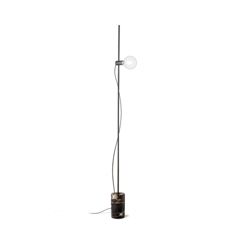 Lámpara de pie Ideal Lux Eva negro mármol 60W 180,5cm 295213
