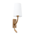 Lámpara de pared aplique Faro Rem con lector E27 LED blanco 29683-19