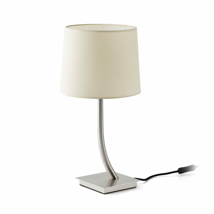 Faro REM Lámpara sobremesa níquel mate/beige 29684-05