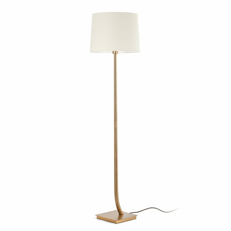 Lámpara de pie salón Faro Rem E27 beige — ref. 29687-08 (1)