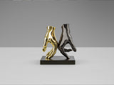 Figura decorativa Schuller Manos gris y dorado 20cm vista 3