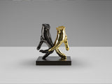 Figura decorativa Schuller Manos gris y dorado 20cm vista 5