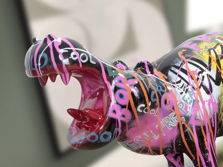 Figura decorativa Schuller Hippo decoración: grafiti 34cm vista 2