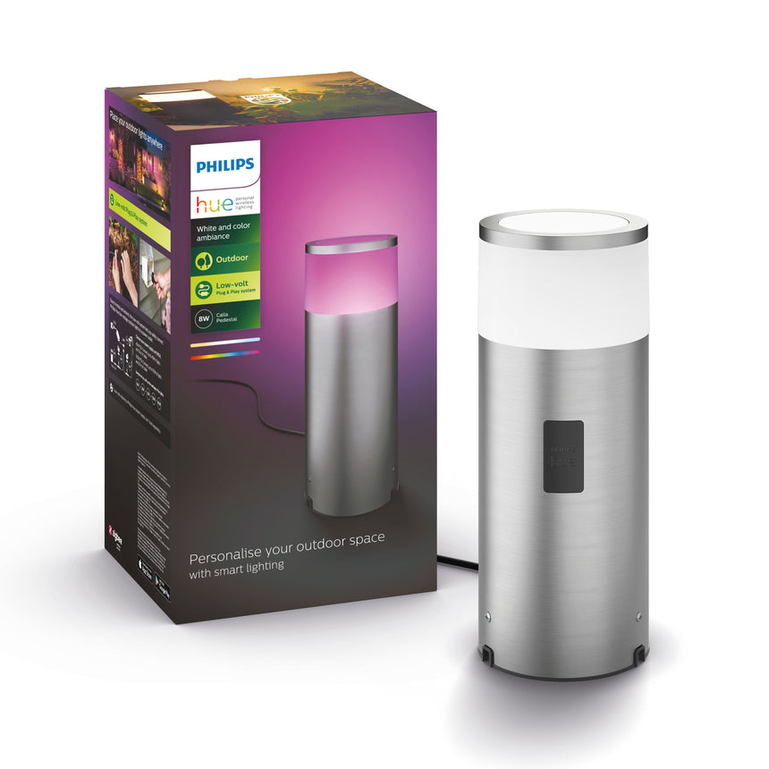 Philips Hue White and Color Ambiance Sobremesa Calla cromo RGBW 8W IP65 871951438849900 350lm