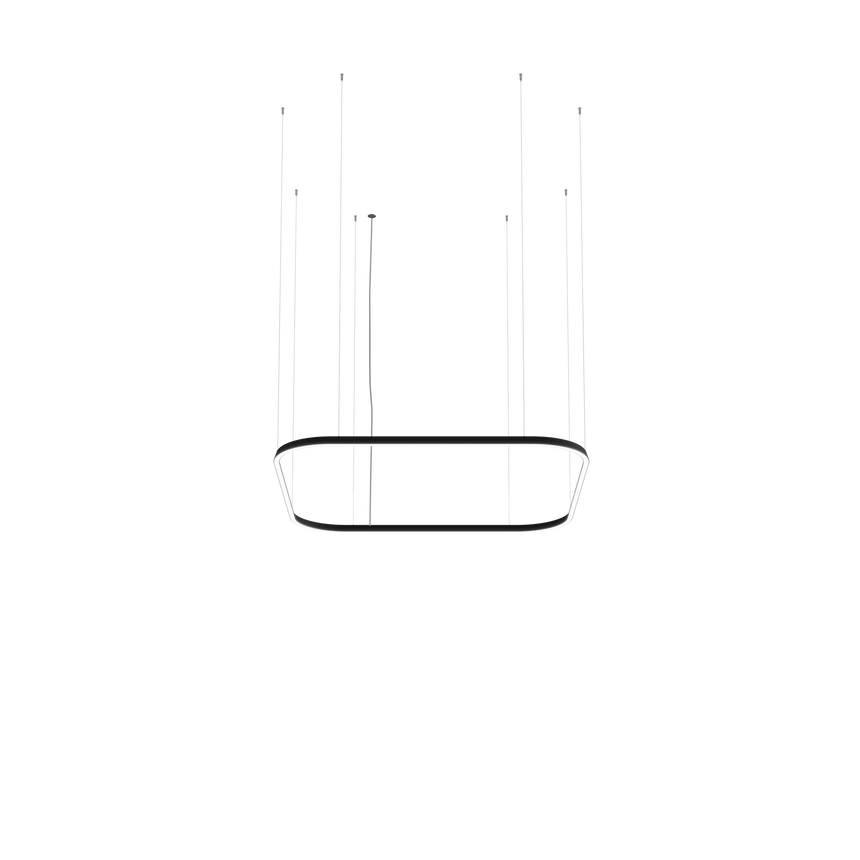 Lámpara de techo colgante LedsC4 Geometric Square Mini 1600x1600mm grande LED QS6X-00V9AZDU05