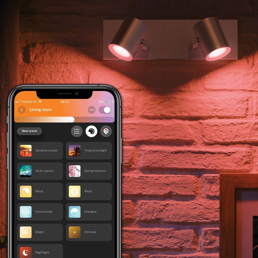 Philips Hue White and Color Ambiance Foco Argenta plata RGBW 6W 5062248P7 350lm - imagen 3