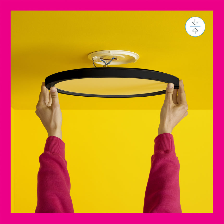 WiZ Plafón SuperSlim Negro 22W 2600lm 8720169072633 - imagen 10 | Philips