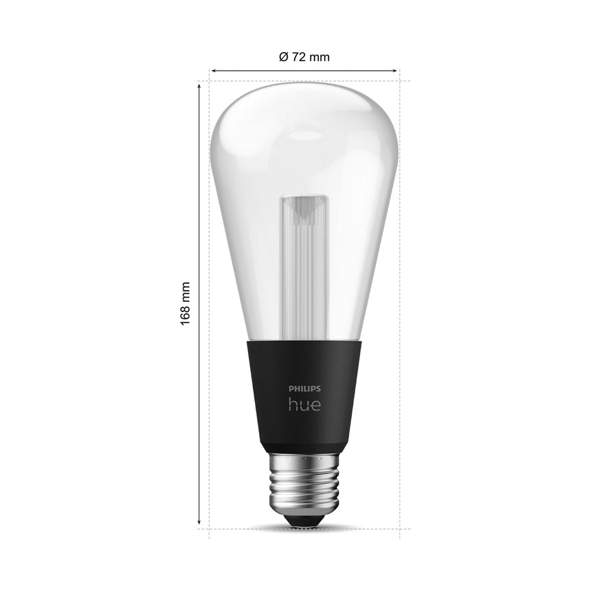 Philips Hue White and Color Ambiance Bombilla Lightguide RGBW E27 6,8W 500lm 41939100 - imagen 9