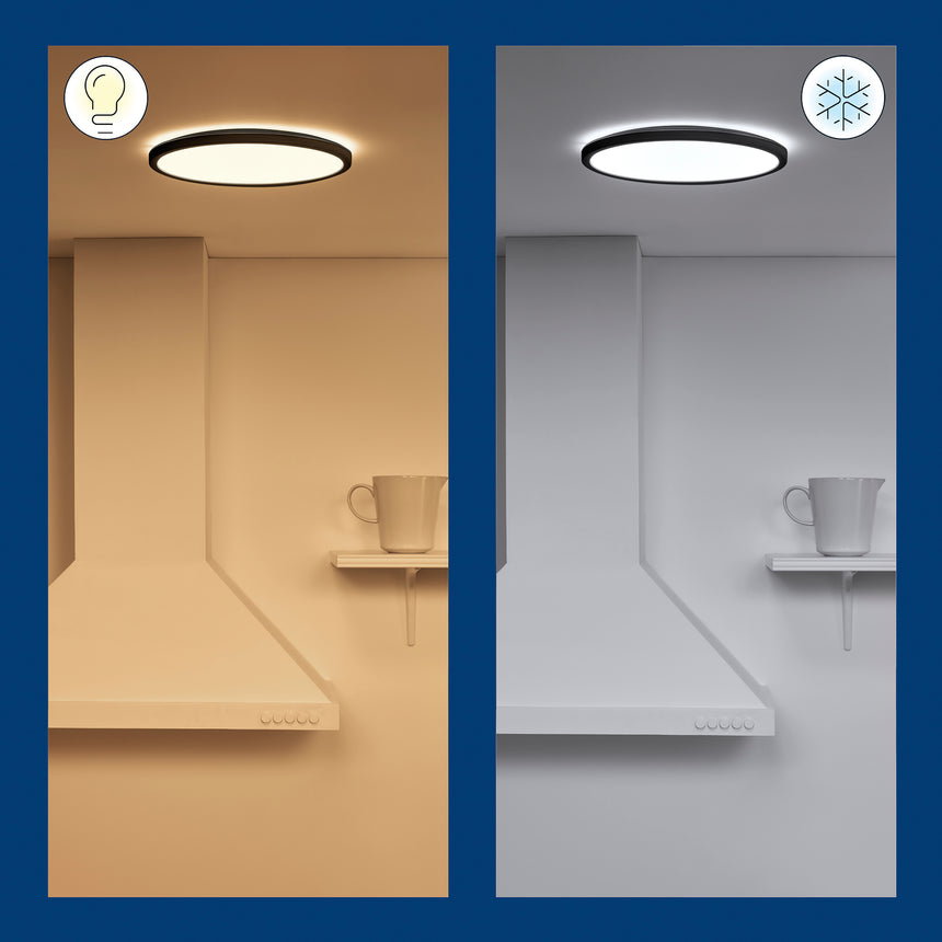 WiZ White Ambiance Plafón Negro Tunable White 32W 3800lm 0169071018 - imagen 7 | Philips