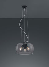 Lámpara de techo colgante Trio Valente LED antracita 2700K 150cm 300600342