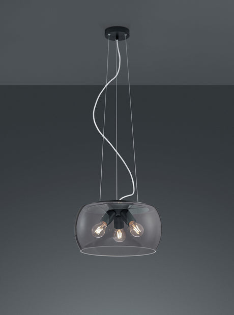 Lámpara de techo colgante Trio Valente LED antracita 2700K 150cm 300600342
