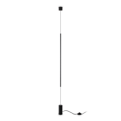 Aplique de pared Ideal Lux Essence negro cristal LED 16,5W 3000K regulable Ø6cm 301068