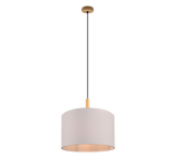 Lámpara de techo colgante Trio Korba madera natural 150cm 301200101