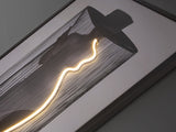Cuadro con luz LED Schuller Diva negro 80x120cm vista 2