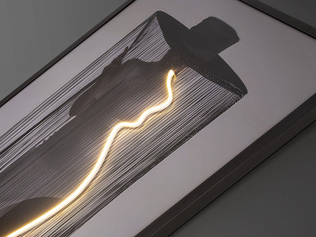 Cuadro con luz LED Schuller Diva negro 80x120cm vista 2