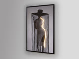 Cuadro con luz LED Schuller Diva negro 80x120cm vista 3