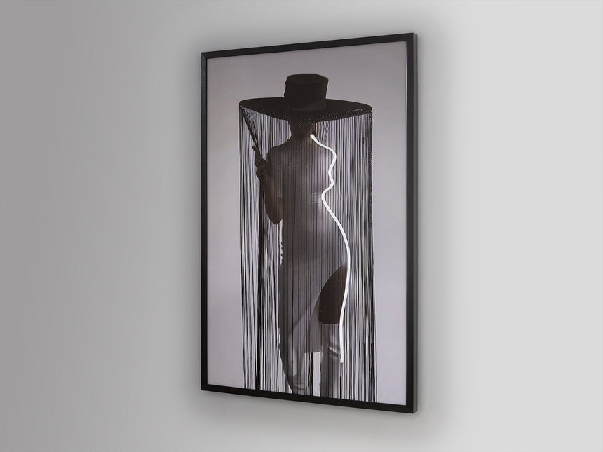 Cuadro con luz LED Schuller Diva negro 80x120cm vista 4