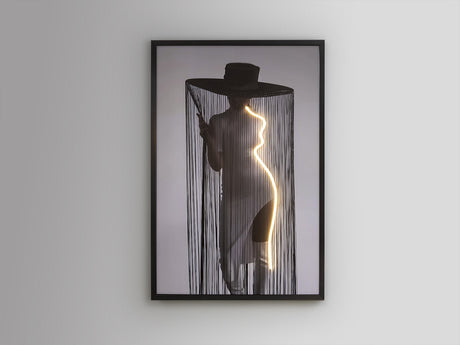 Cuadro con luz LED Schuller Diva negro 80x120cm vista 5