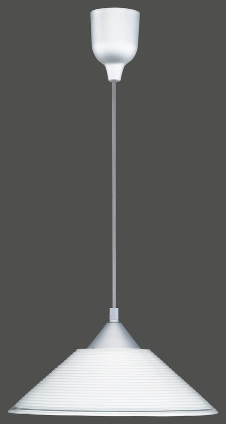 Lámpara de techo colgante Trio Diego LED aluminium colour 2700K 125cm 301400101
