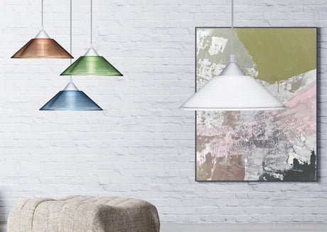 Lámpara de techo colgante Trio Diego LED aluminium colour 2700K 125cm 301400101