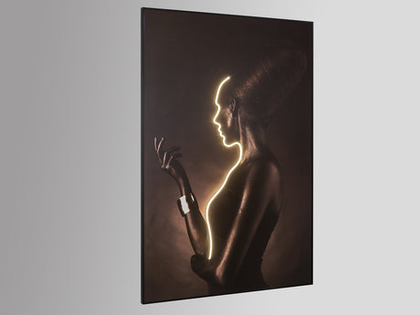 Cuadro con luz LED Schuller Silueta negro 120x180cm vista 3