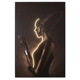 Cuadro con luz LED Schuller Silueta negro 120x180cm ambiente
