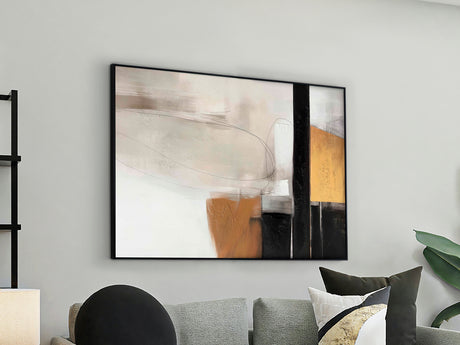 Cuadro acrílico Schuller Espacios I pintura acrílica y negro 90x120cm 301626