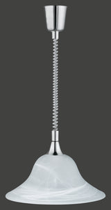 Lámpara de techo colgante Trio Viola LED níquel mate 2700K 130cm 301700107