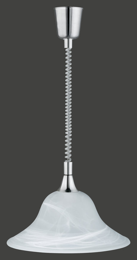 Lámpara de techo colgante Trio Viola LED níquel mate 2700K 130cm 301700107