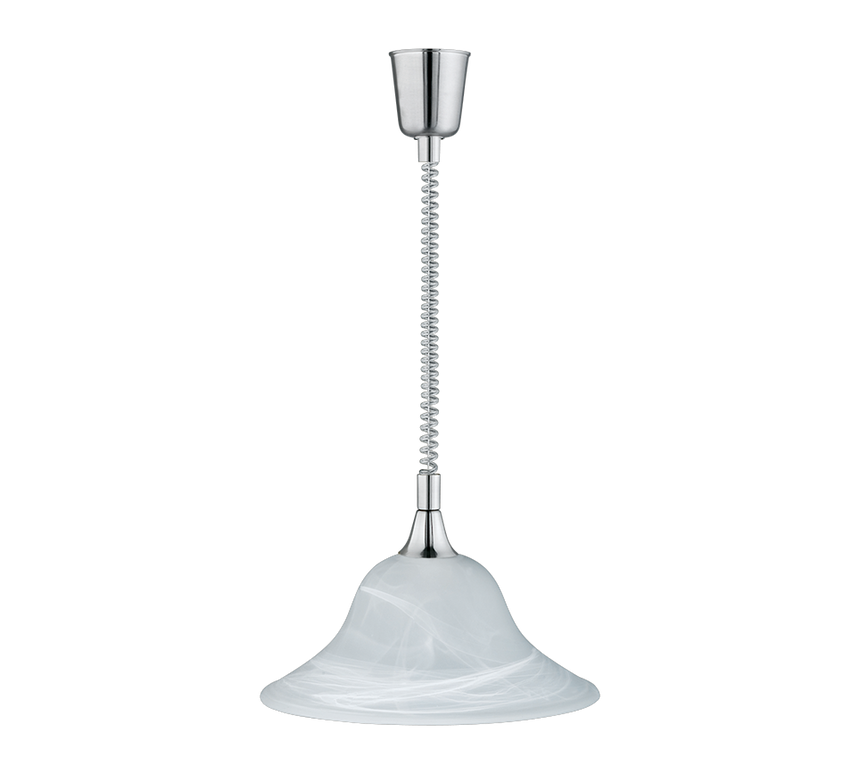 Lámpara de techo colgante Trio Viola níquel mate 130cm 301700107
