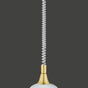 Lámpara de techo colgante Trio Viola latón mate 130cm 301700108