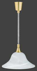 Lámpara de techo colgante Trio Viola latón mate 130cm 301700108