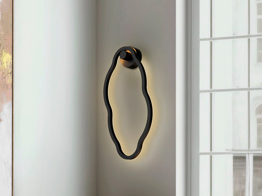 Lámpara aplique de pared Schuller Tono LED negro 3000K 301862