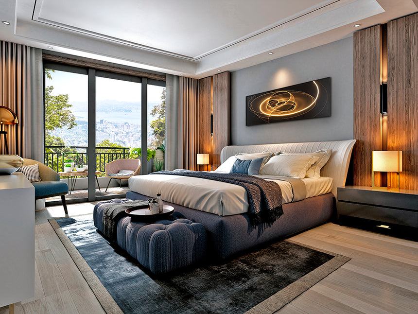 Schuller Trazados Cuadro con luz LED 50x150 301954