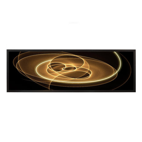 Cuadro con luz LED Schuller Trazados negro 150x50cm ambiente