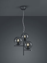 Trio Pure Anthracite metal ball pendant lamp 302000342