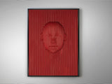 Schuller Red Face Bas-relief 90x120 302043