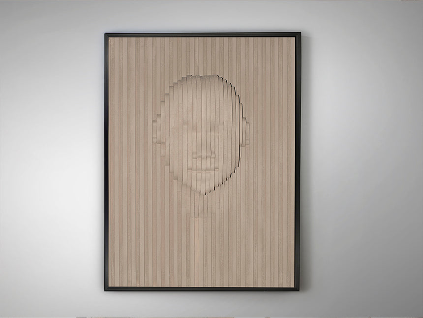 Schuller Face Wall Bas-relief Beige 90x120 302050