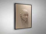 Schuller Face Wall Bas-relief Beige 90x120 302050