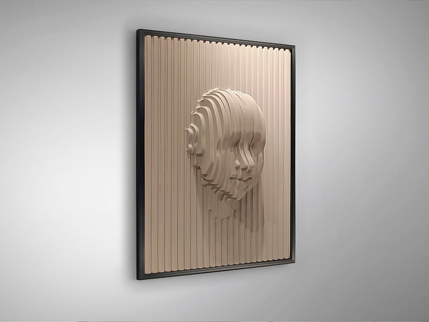 Schuller Face Wall Bas-relief Beige 90x120 302050