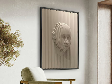 Bajorrelieve Schuller Beige Face y negro 123cm 302050