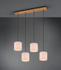 Lámpara de techo colgante Trio Elmau LED nickel antik 3000K 150cm 302100430