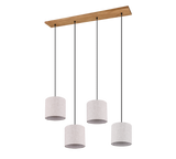 Lámpara de techo colgante Trio Elmau LED nickel antik 3000K 150cm 302100430